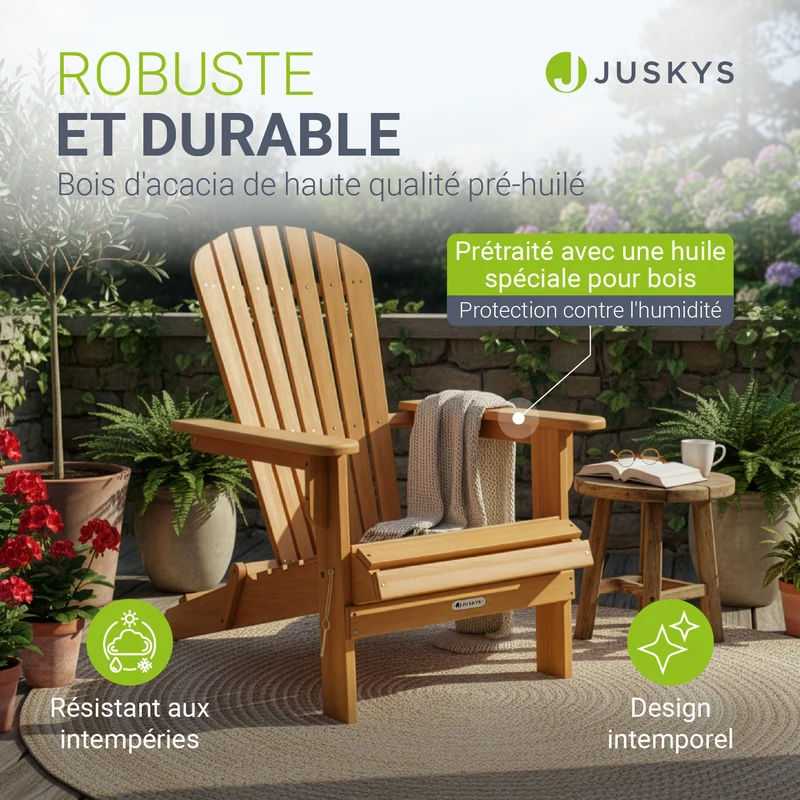 Chaise longue pliante de jardin Korfu