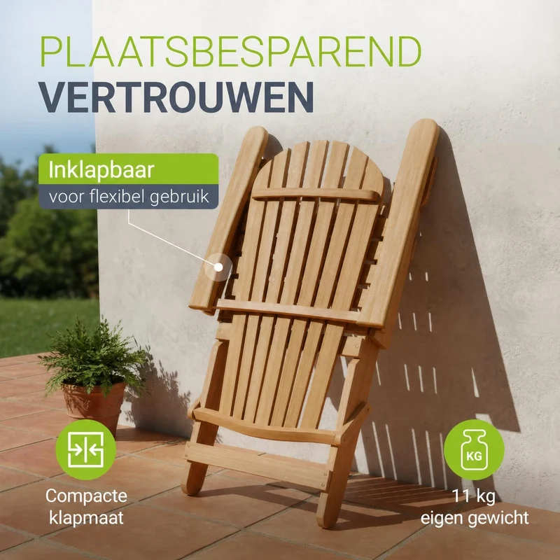 Chaise longue pliante de jardin Korfu
