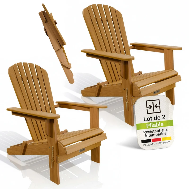 Chaise longue pliante de jardin Korfu