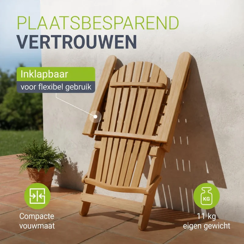 Chaise longue pliante de jardin Korfu