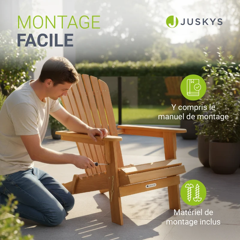 Chaise longue pliante de jardin Korfu