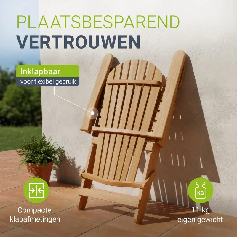 Chaise longue pliante de jardin Korfu