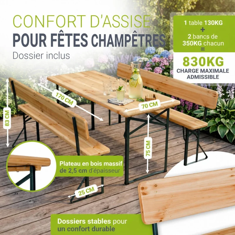 Table de brasserie Kempten