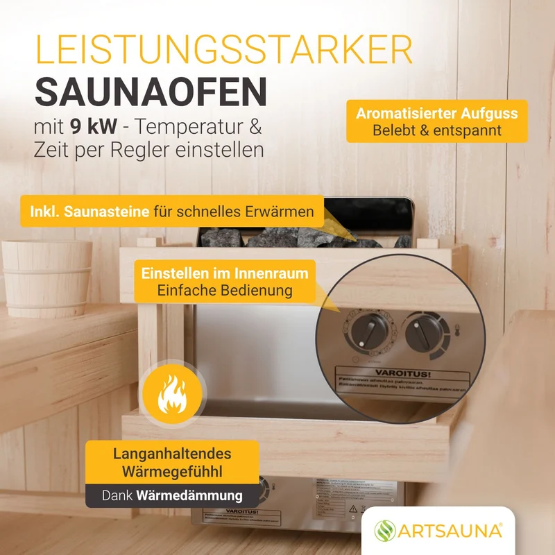 Sauna finlandais Fjora XL