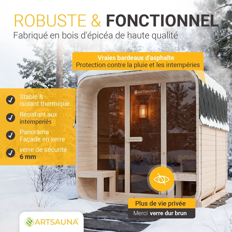 Sauna finlandais Fjora XL