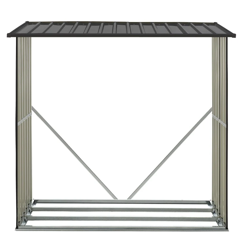 Abri à bois en métal Enno