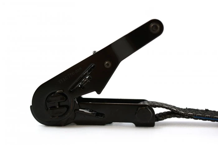 Sangle cliquet 25mm noir - 2m