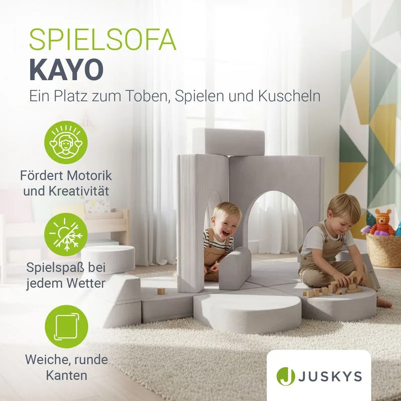 Canapé enfant Kayo en velours côtelé