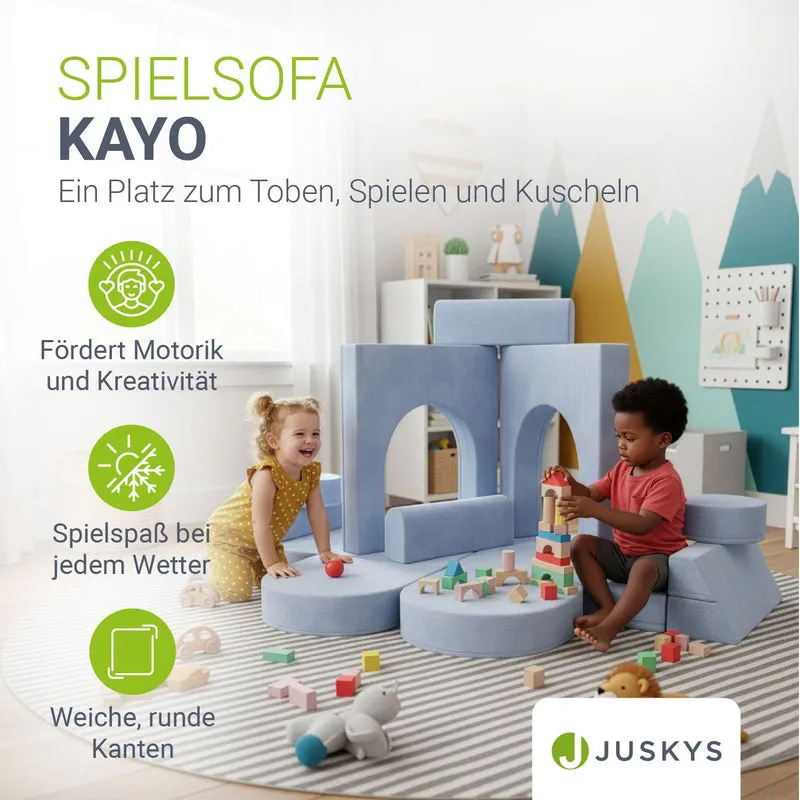 Canapé enfant Kayo en velours côtelé