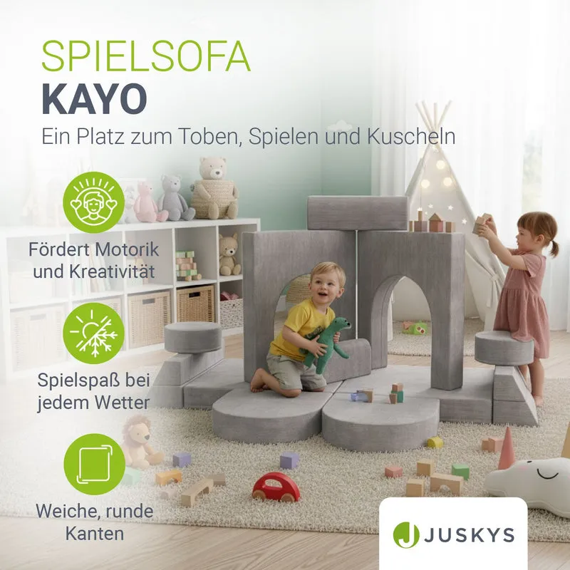 Canapé enfant Kayo en velours côtelé