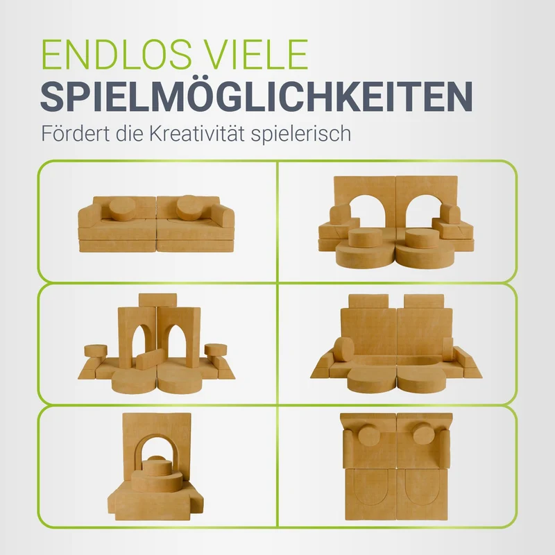 Canapé enfant Kayo en velours côtelé
