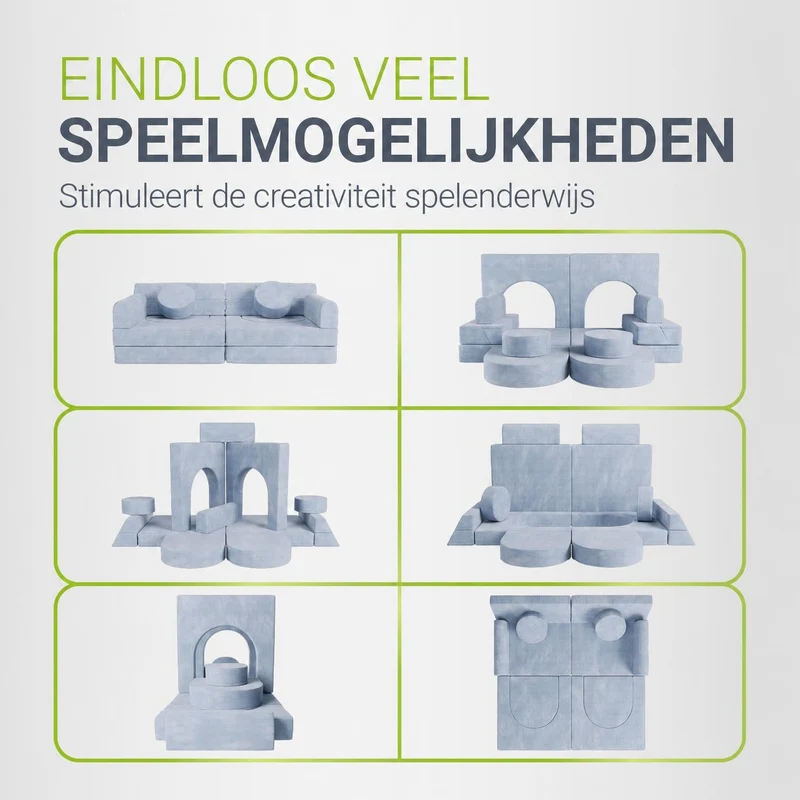 Canapé enfant Kayo en velours côtelé
