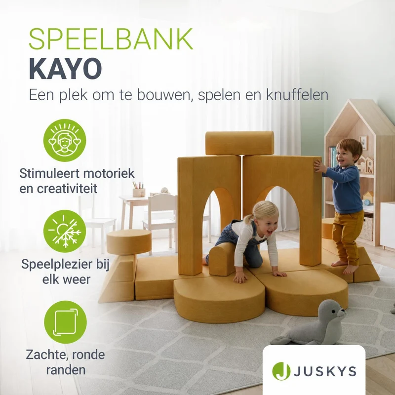 Canapé enfant Kayo en velours côtelé
