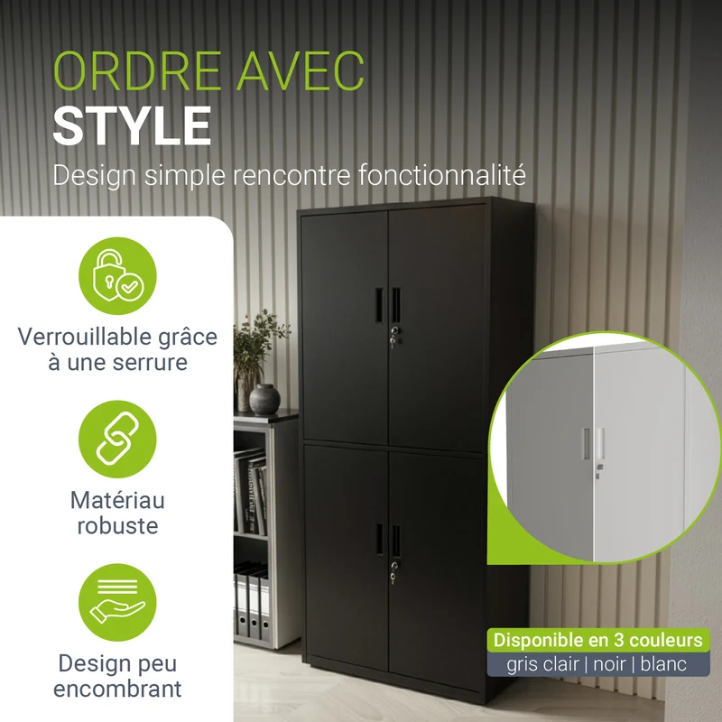Armoire à dossiers en métal