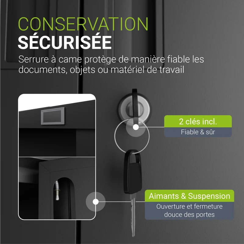 Armoire à dossiers en métal