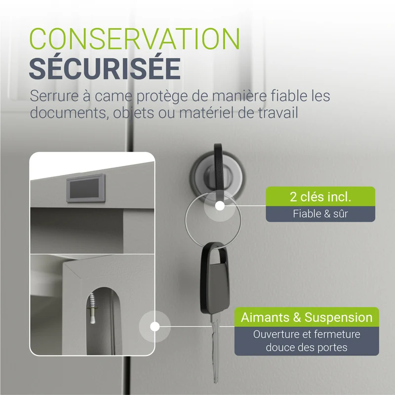Armoire à dossiers en métal
