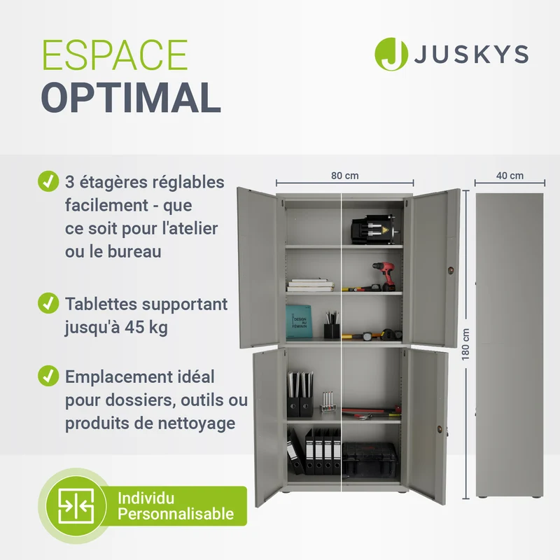 Armoire à dossiers en métal