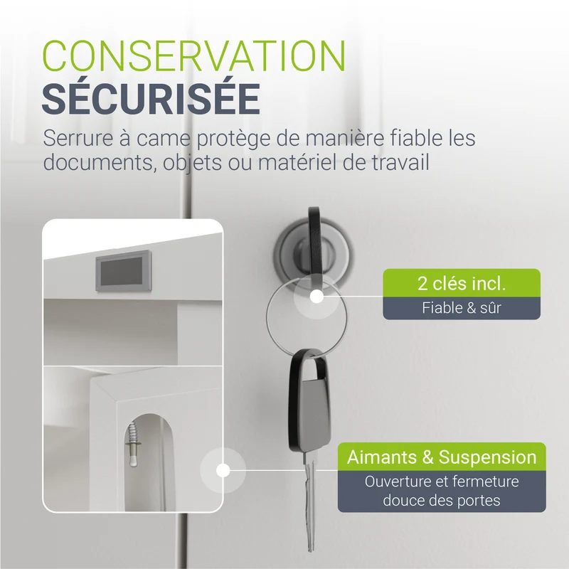 Armoire à dossiers en métal