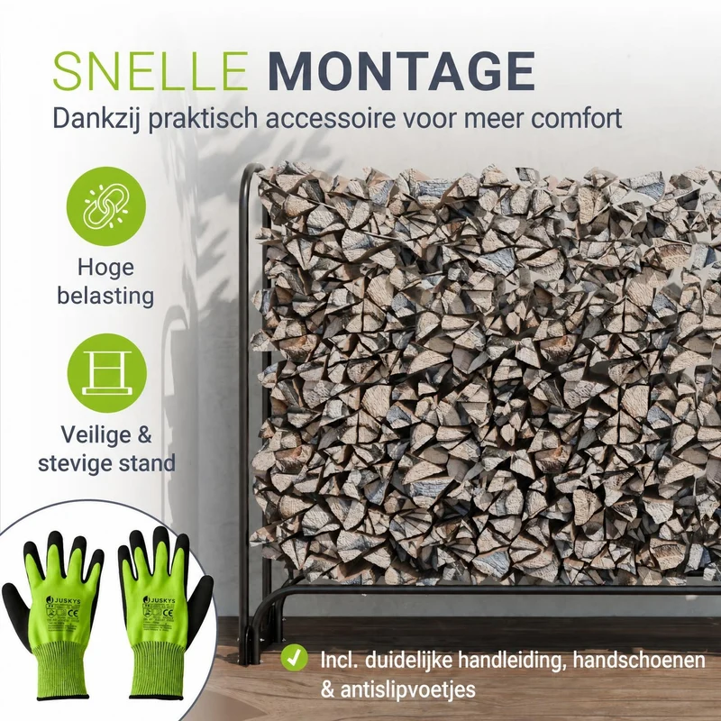 Abri à bois extérieur en acier
