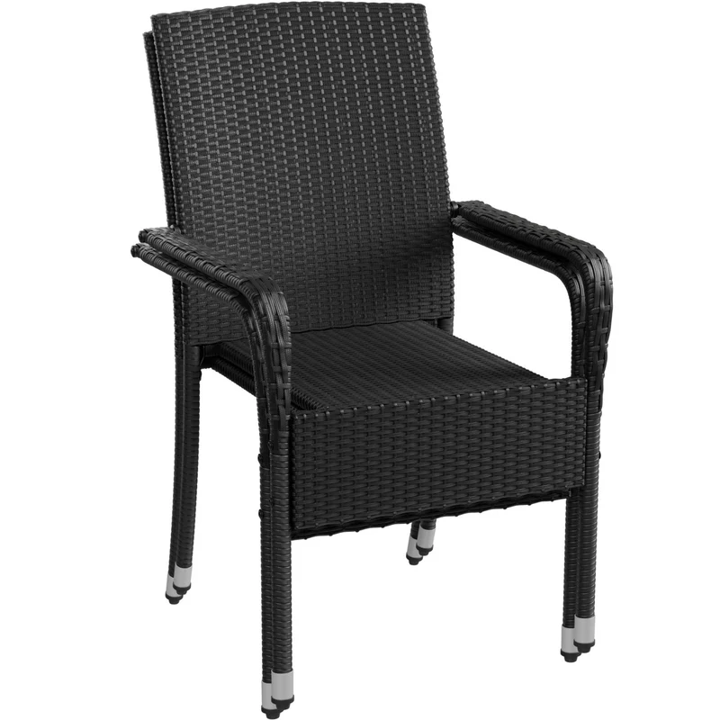 Chaises de jardin en résine tressée Yoro