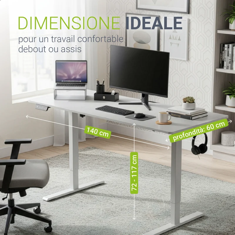 Bureau assis-debout électrique Office Stand