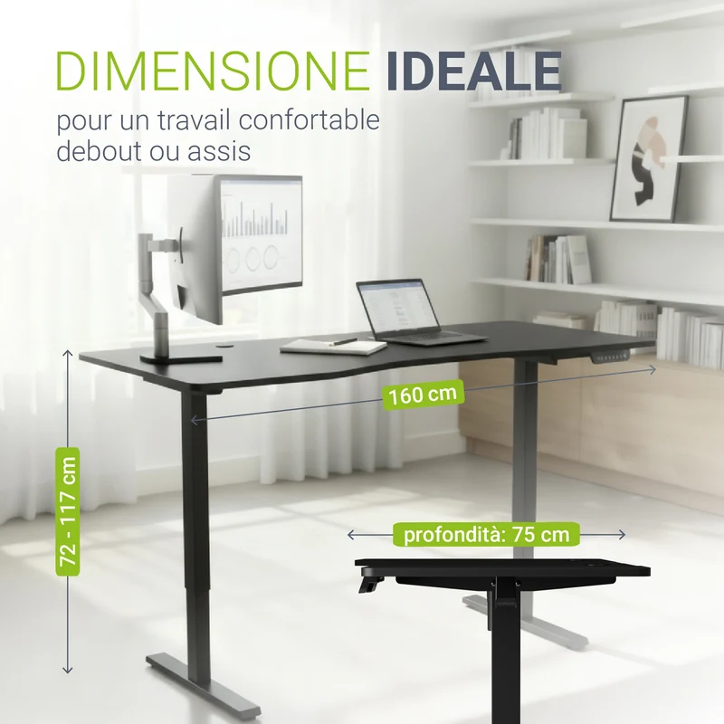 Bureau assis-debout électrique Office Stand
