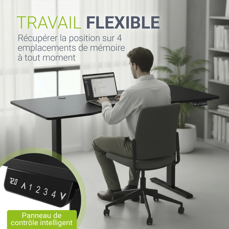 Bureau assis-debout électrique Office Stand