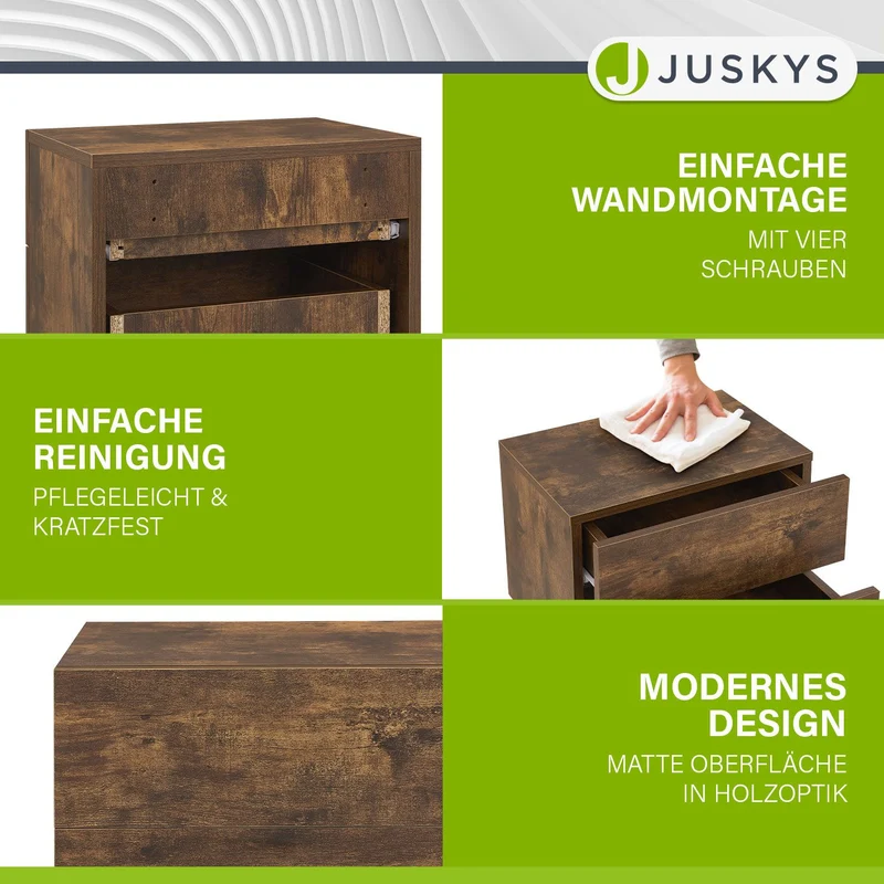 Table de chevet murale