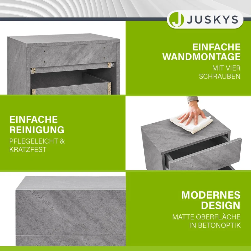 Table de chevet murale