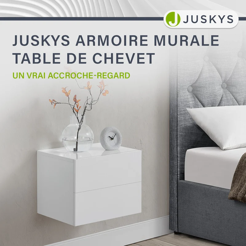Table de chevet murale