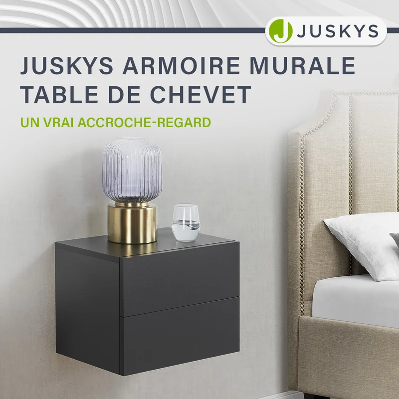 Table de chevet murale
