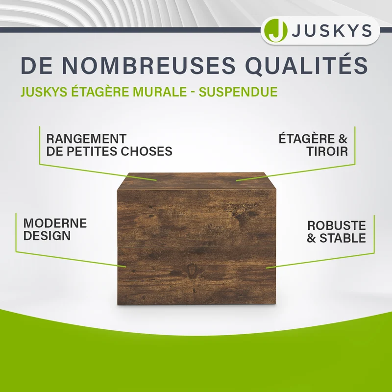 Table de chevet murale