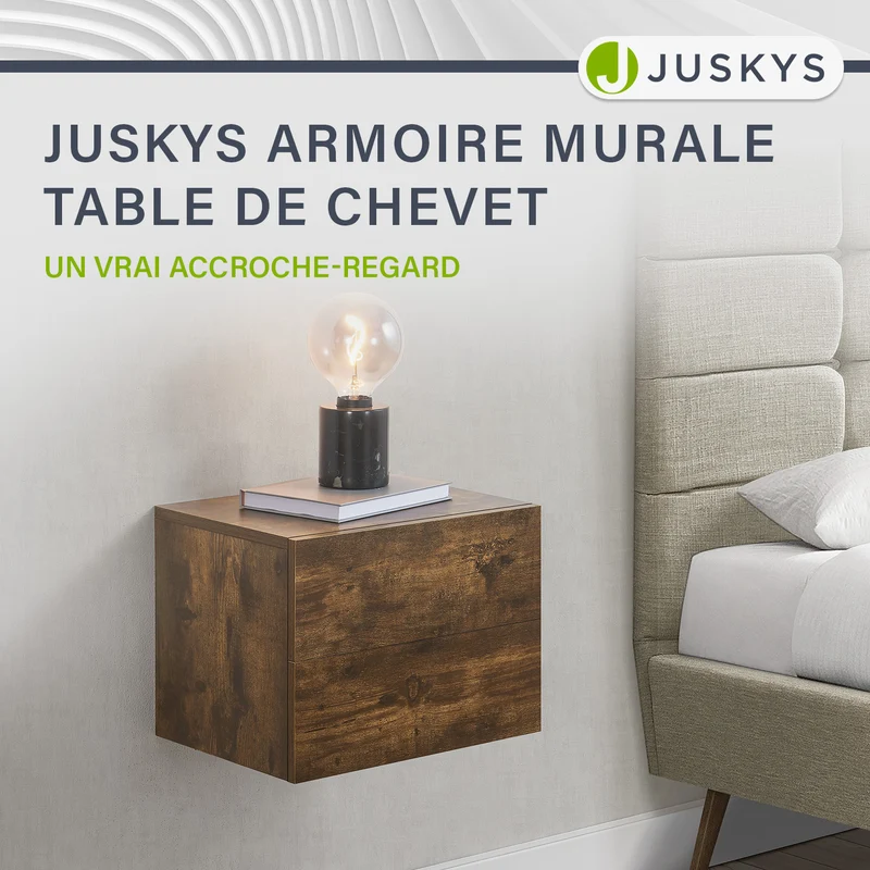 Table de chevet murale