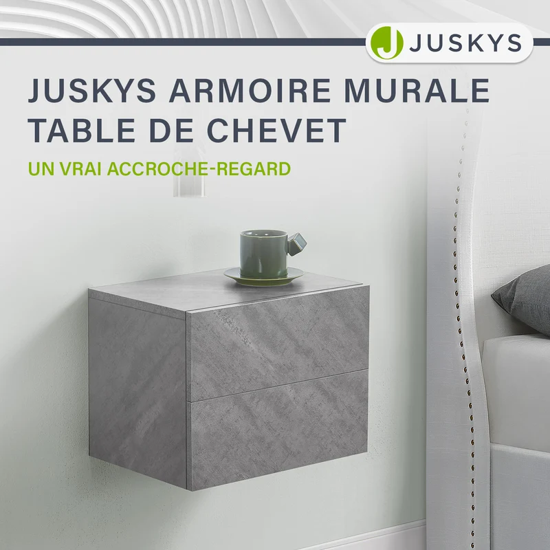 Table de chevet murale