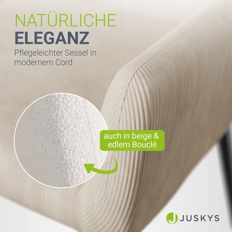 Fauteuil à oreilles avec tabouret Odense en option