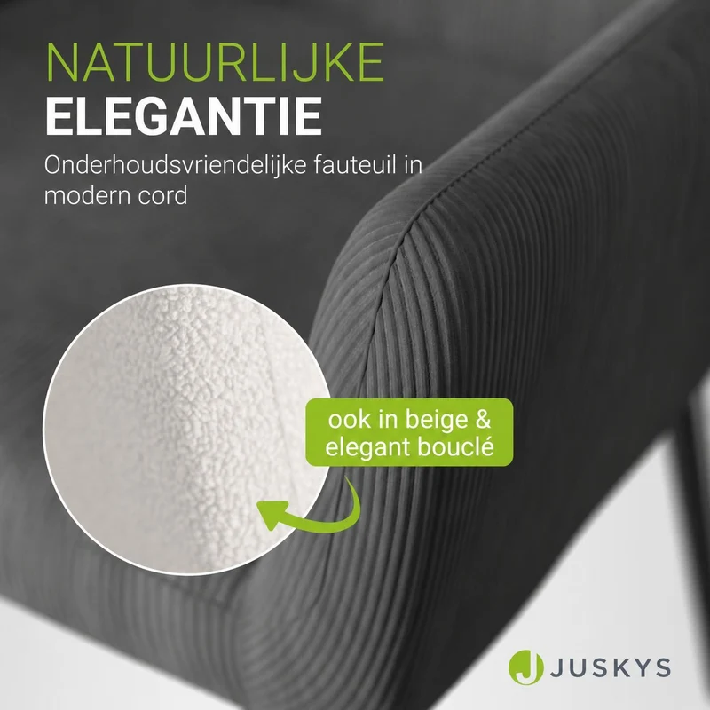 Fauteuil à oreilles avec tabouret Odense en option