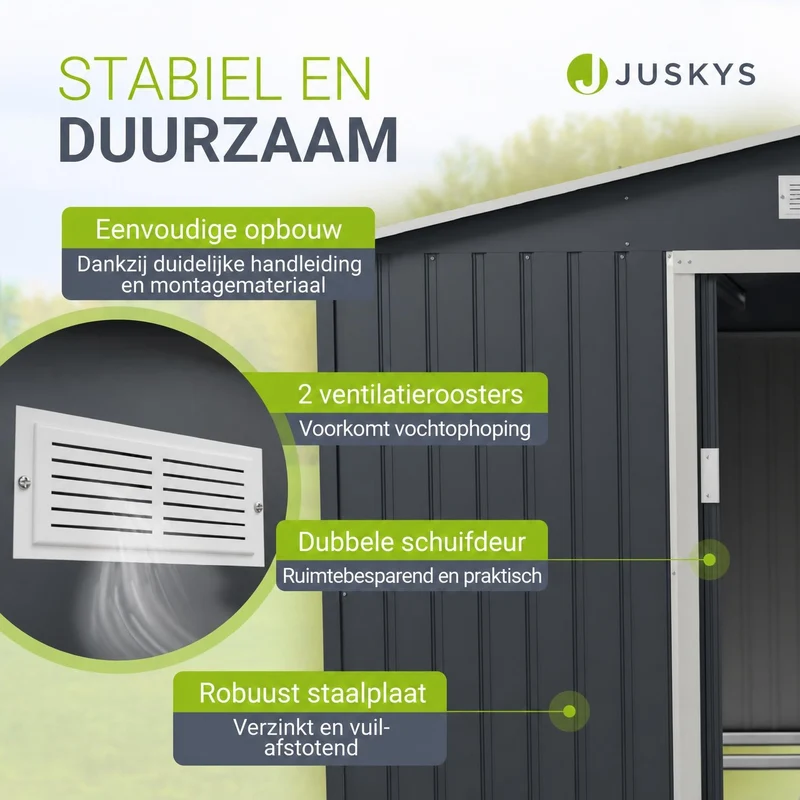 Abri de jardin en métal
