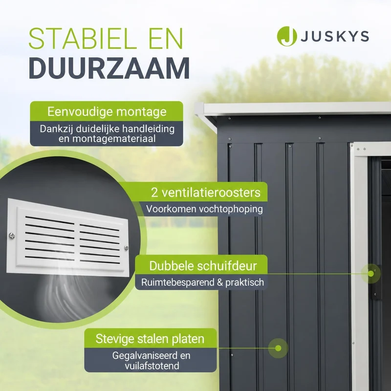 Abri de jardin en métal
