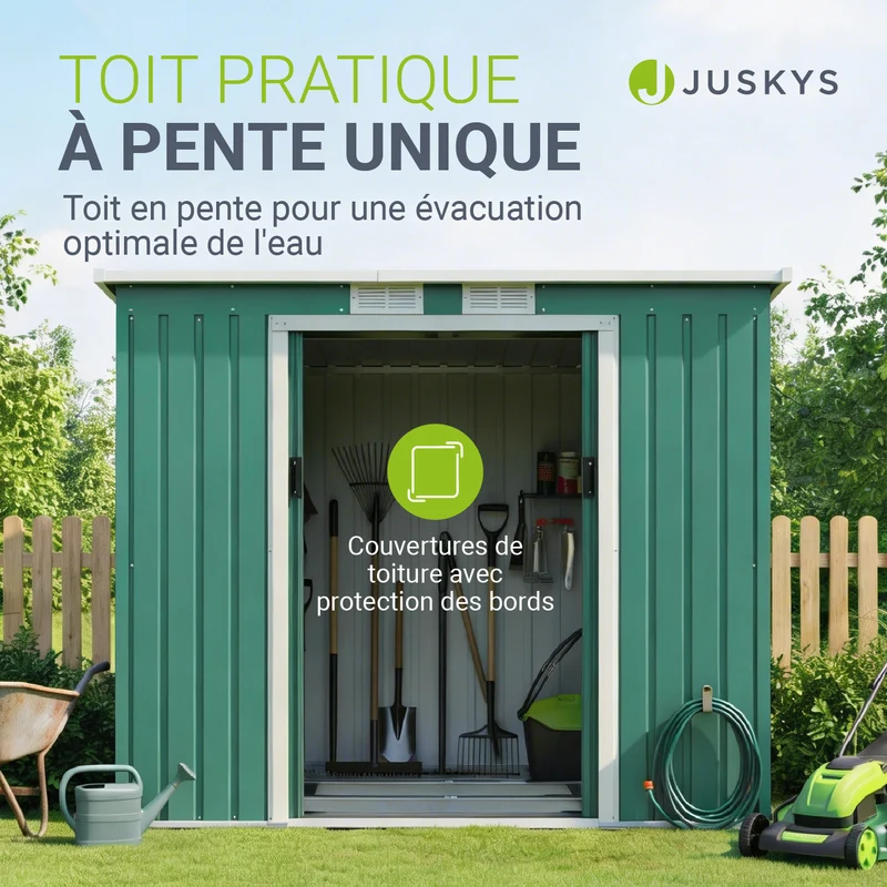 Abri de jardin en métal