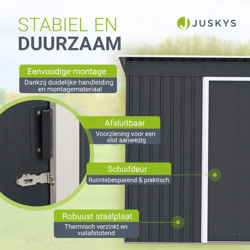 Abri de jardin en métal