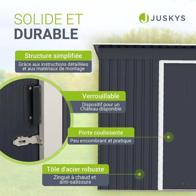 Abri de jardin en métal