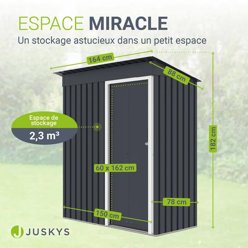 Abri de jardin en métal