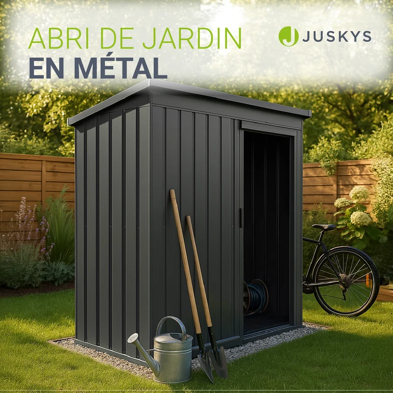 Abri de jardin en métal