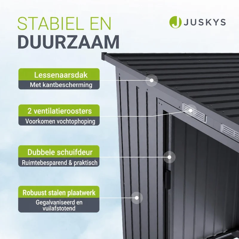 Abri de jardin en métal