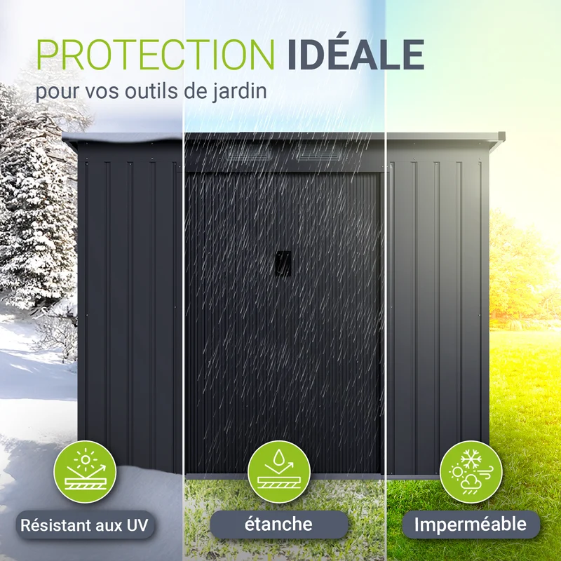 Abri de jardin en métal