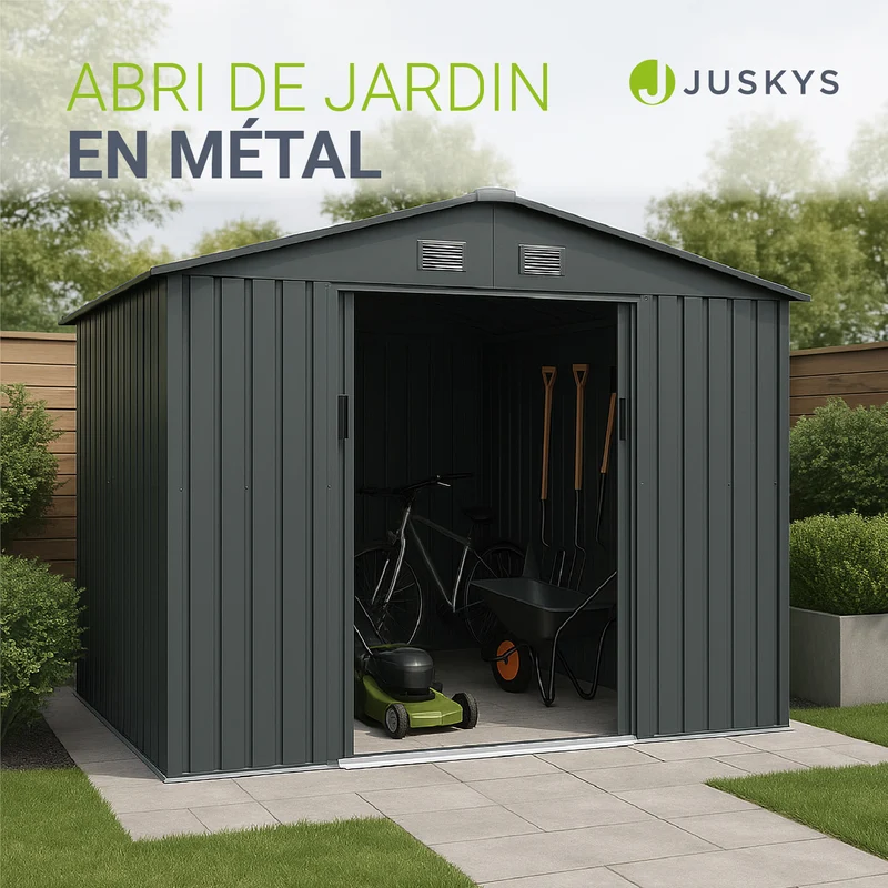 Abri de jardin en métal