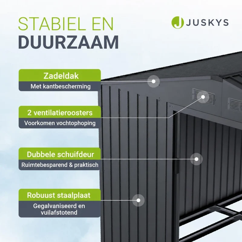 Abri de jardin en métal