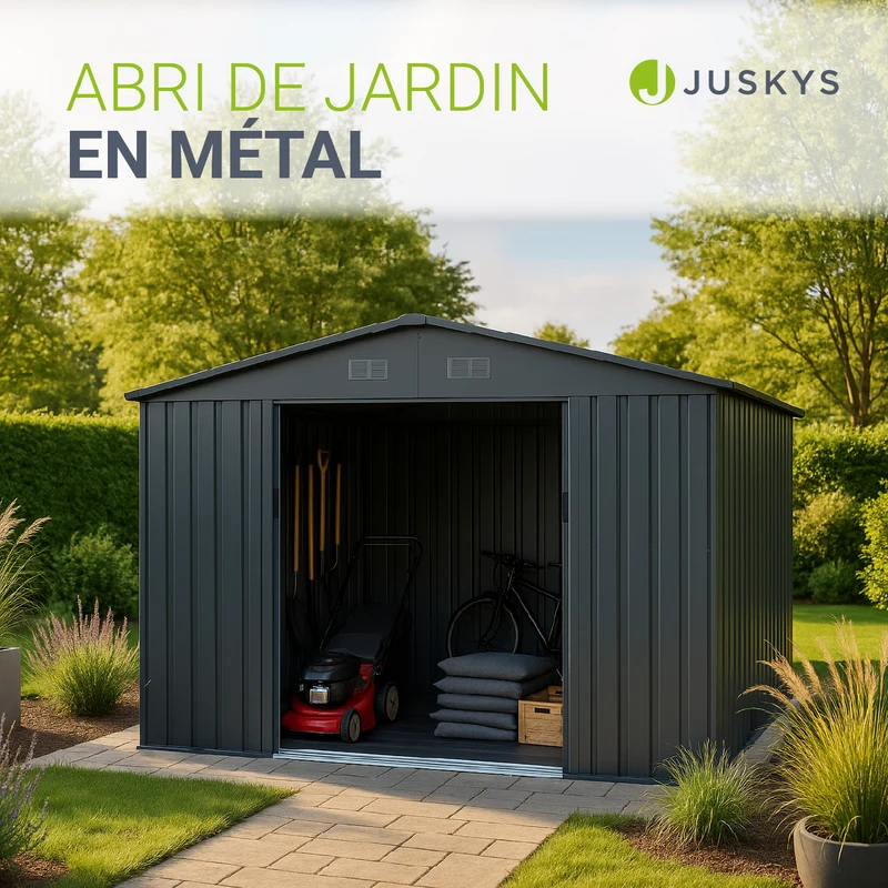 Abri de jardin en métal