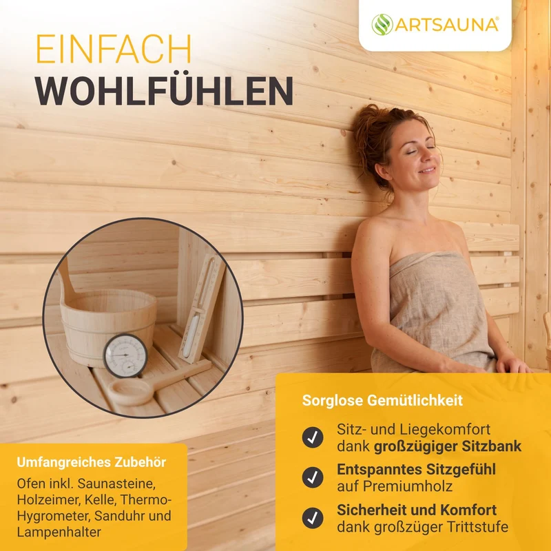 Sauna finlandais Fjora L