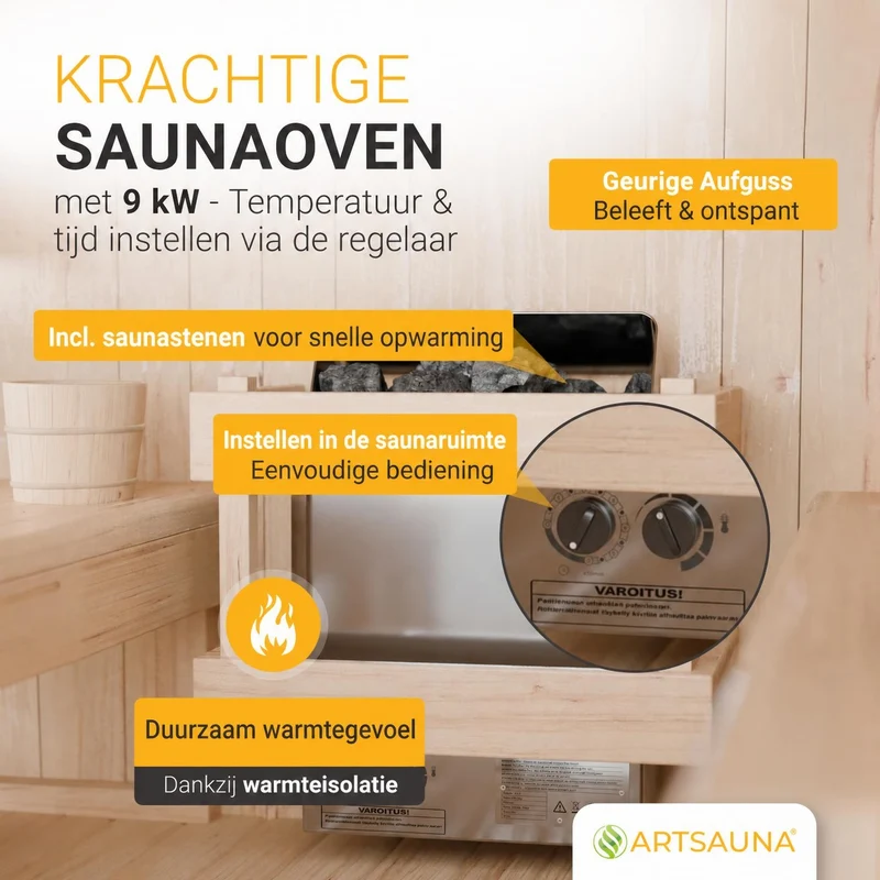 Sauna finlandais Fjora L